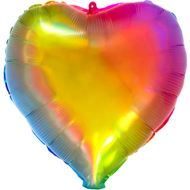 Folienballon Herzförmig Yummy Gummy Rainbow – 45 cm