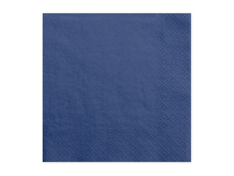 Dreilagige Servietten, marineblau, 33x33cm (1 VPE / 20 Stk.)