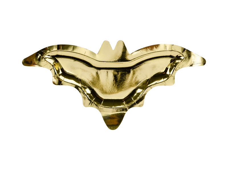 Teller Fledermaus, gold, 37,5×18,5cm (1 VPE / 6 Stk.)